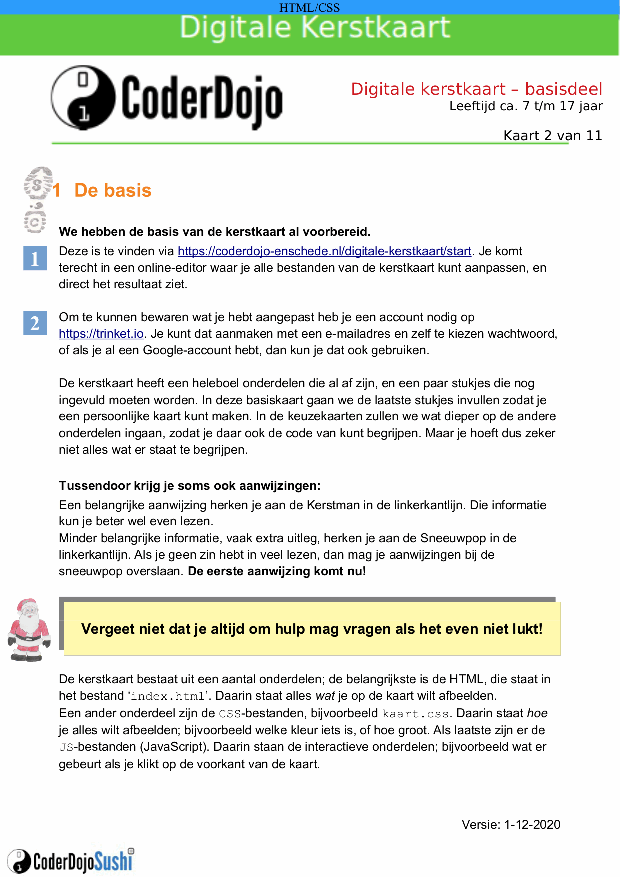 Sushi card - basis 2