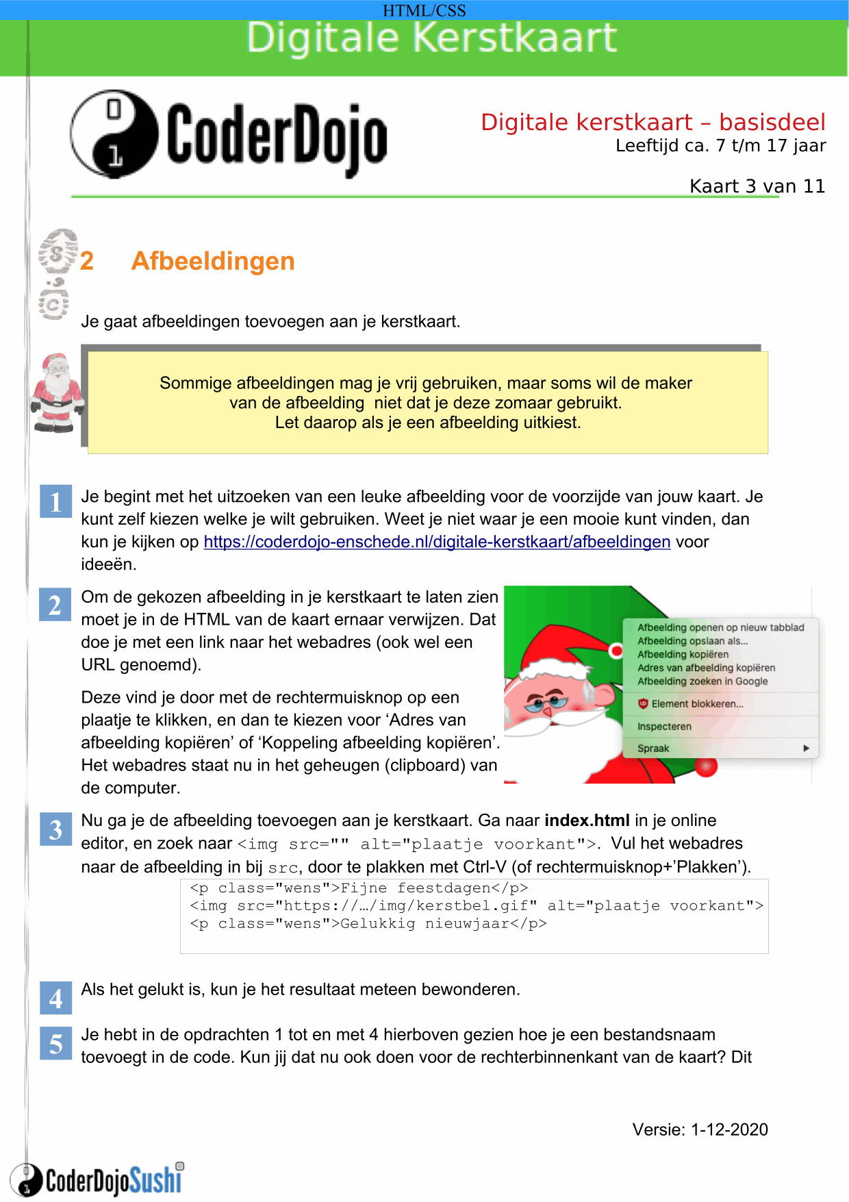 Sushi card - basis 3