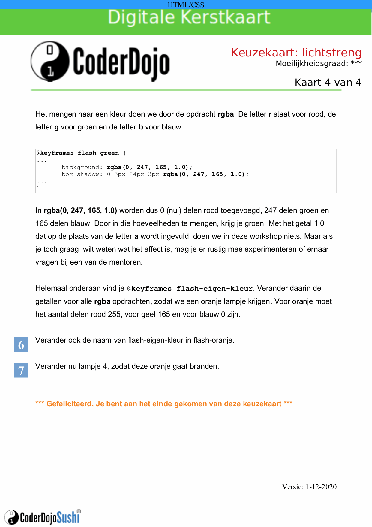 Sushi card - lichtstreng 4