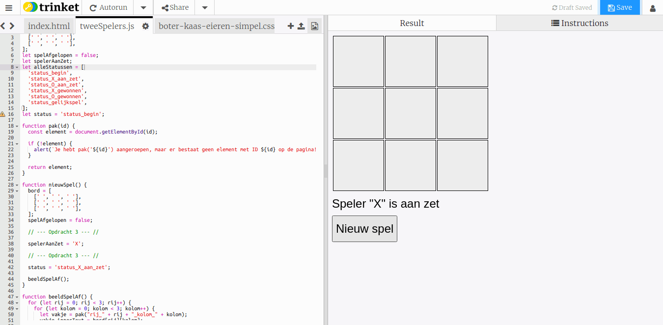 Boter, Kaas en Eieren - Beginspeler